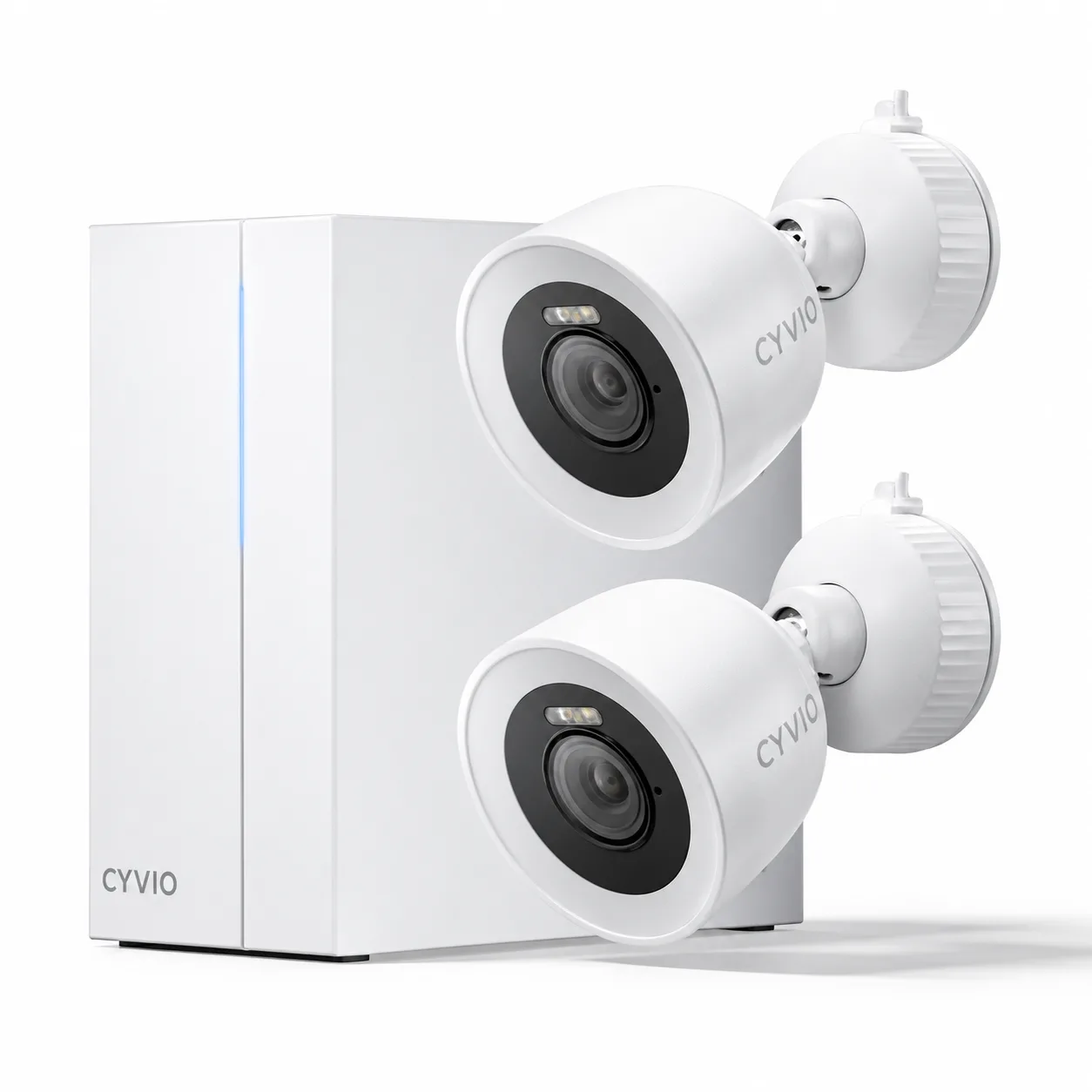 Комплект IP-відеоспостереження CYVIO POE Bullet 2Kit 8MP N2412 з 2 камерами 4K, PoE та HDD Toshiba 2 ТБ